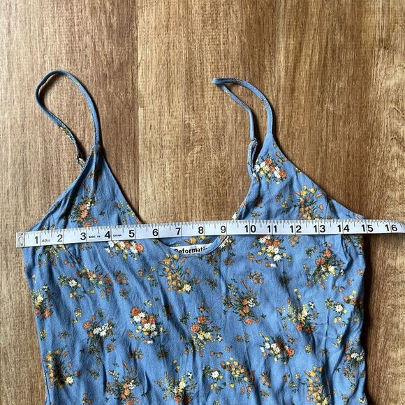 Reformation Dress Womens XS Blue Yellow Ventura Floral‎ Slip Dress Mini - Picture 7 of 8